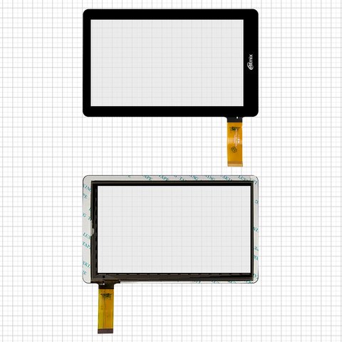 Сенсорный экран для China Tablet PC 7"; Ritmix RBK 495; DNS AirBook TVD704, черный, 109 мм, 30 pin, 178 мм, емкостный, 7", #C178109A1 GG FPC615DR