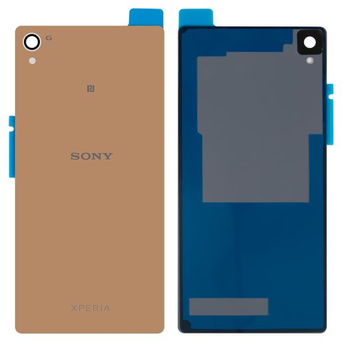 Задня панель корпуса для Sony D6603 Xperia Z3, D6633 Xperia Z3 DS, D6643 Xperia Z3, D6653 Xperia Z3, золотиста, copper