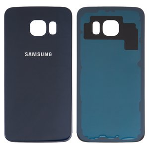 Задняя панель корпуса для Samsung G925F Galaxy S6 EDGE, синяя, 2.5D, Original PRC 