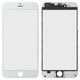 Скло корпуса для iPhone 6 Plus, з рамкою, з ОСА-плівкою, біле