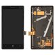 Дисплей для Nokia 930 Lumia, чорний, з рамкою