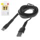 USB кабель Baseus Tough, USB тип-C, USB тип-A, 100 см, 2 A, черный, #CATZY-B01