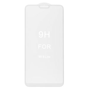 Защитное стекло All Spares для Xiaomi Mi 8 Lite 6.26", 5D Full Glue, белый, cлой клея нанесен по всей поверхности, M1808D2TG