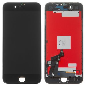 Дисплей для iPhone 8, iPhone SE 2020, черный, с рамкой, Copy, с пластиками камеры и датчика приближения, tianma