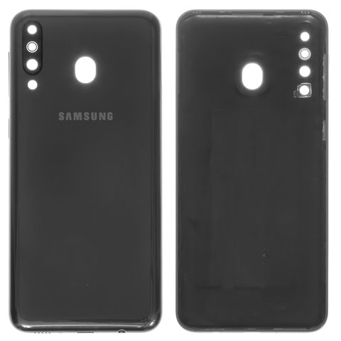 Задня панель корпуса для Samsung M305F DS Galaxy M30, чорна