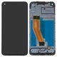 Дисплей для Samsung A115 Galaxy A11, M115 Galaxy M11, чорний, з рамкою, Оригінал (переклеєне скло)