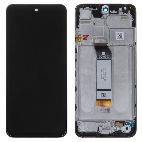 Дисплей для Xiaomi Poco M3 Pro, Poco M3 Pro 5G, черный, с рамкой, Original, #560002K19P00