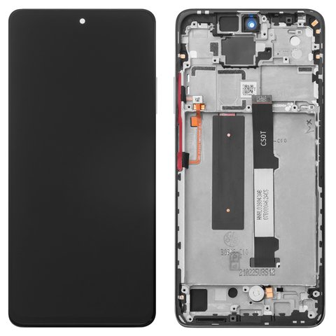 Дисплей для Xiaomi Mi 10T Lite, черный, с рамкой, Original, M2007J17G
