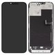 Дисплей для iPhone 13 Pro Max, черный, с рамкой, Оригинал (переклеено стекло)