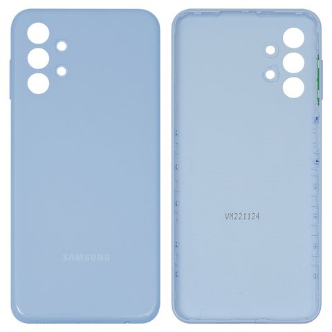 Задня панель корпуса для Samsung A135 Galaxy A13, синя, з боковою кнопкою