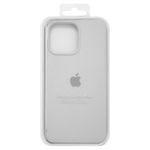 Чохол для Apple iPhone 14 Pro Max, білий, Original Soft Case, силікон, white 09  full side