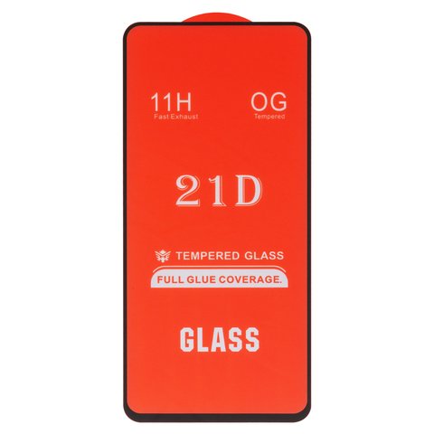 Защитное стекло для Xiaomi 12T, 12T Pro, совместимо с чехлом, Full Glue, без упаковки , черный, cлой клея нанесен по всей поверхности