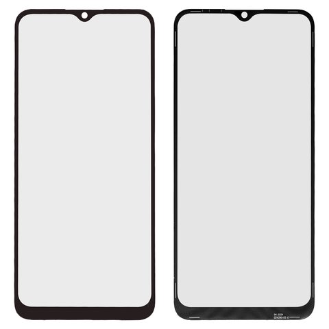 Скло корпуса для Samsung A037F Galaxy A03s, чорне, 160,5x72mm 