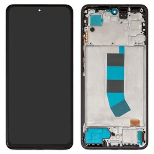 Дисплей для Xiaomi Redmi Note 13 4G, черный, с рамкой, High Copy, OLED 