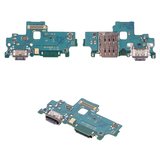 Шлейф для Samsung A366 Galaxy A36, конектора зарядки, з компонентами, Original (PRC), плата зарядки