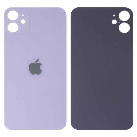 Задня панель корпуса для iPhone 11, фіолетова, не потрібно знімати скло камери, Original PRC , big hole