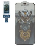 Защитное стекло iNobi Amulet для Apple iPhone 12, iPhone 12 Pro, Full Glue, Anti-Static, черный