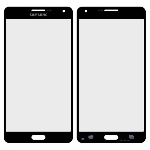 Vidrio de carcasa puede usarse con Samsung A700F Galaxy A7, A700H Galaxy A7, negro