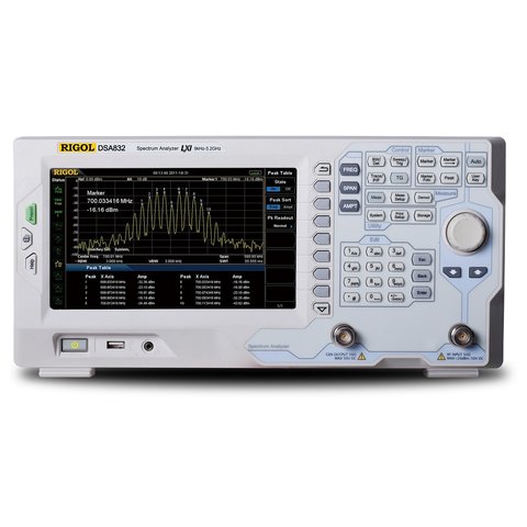 Analizador de espectro RIGOL DSA832 TG