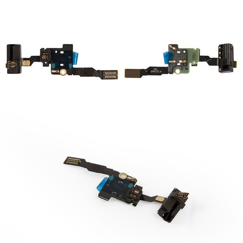 Flat Cable compatible with Huawei P8 GRA L09 , headphone connector,  with proximity sensor , with components 