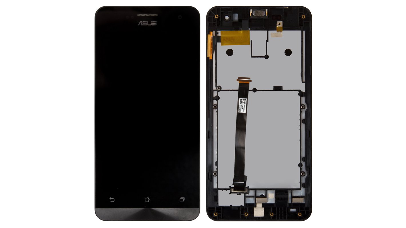 Дисплей для Asus ZenFone 5 (A500CG), ZenFone 5 (A500KL), ZenFone 5  (A501CG), черный, с рамкой - All Spares