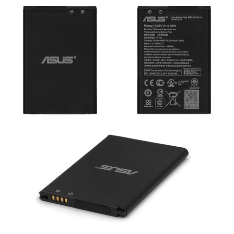 Batería puede usarse con Asus ZenFone Go ZB551KL , Li ion, 3.85 V, 3010 mAh, Original PRC , #B11P1510