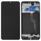 LCD compatible with Samsung A105 Galaxy A10, (black, with frame, original (change glass) )