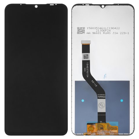 LCD compatible with Meizu Note 9, black, without frame, Original PRC  