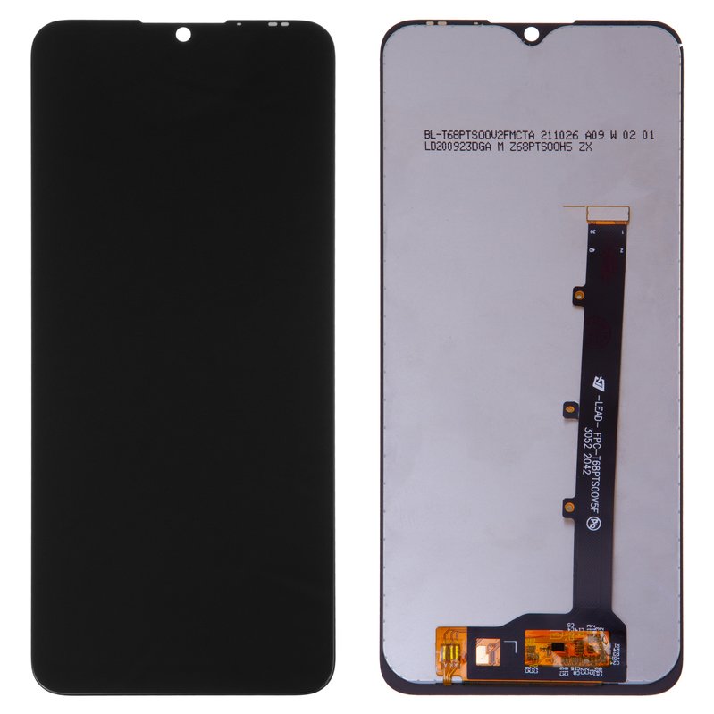 LCD compatible with ZTE Blade V2020 Smart, Blade V30 Vita, (black