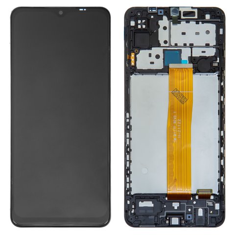 LCD compatible with Samsung M127 Galaxy M12, black, with frame, Original PRC , M127F_REV0.1 