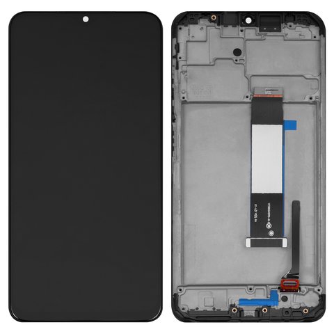 LCD compatible with Xiaomi Poco M3, Redmi 9T, black, with frame, original change glass  , M2010J19CG 