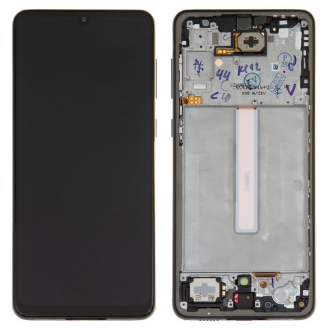 LCD compatible with Samsung A336 Galaxy A33 5G, black, with frame, Original PRC  