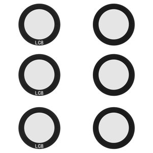 Camera Lens compatible with Samsung M135 Galaxy M13, black, without frame, set 3 pcs. 