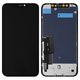 LCD compatible with iPhone XR, (black, with frame, AAA, (TFT), JK)