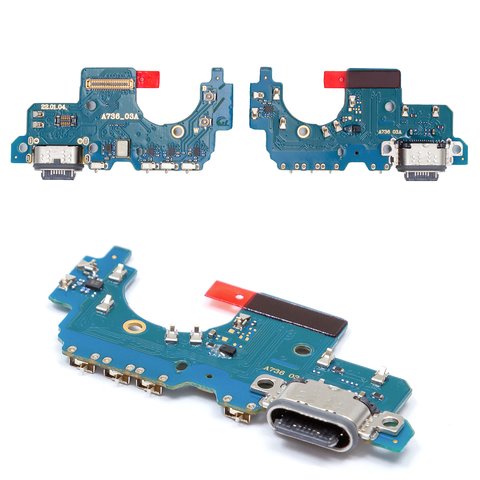 Flat Cable compatible with Samsung A736 Galaxy A73 5G, charge connector, with microphone, Original PRC , charging board 