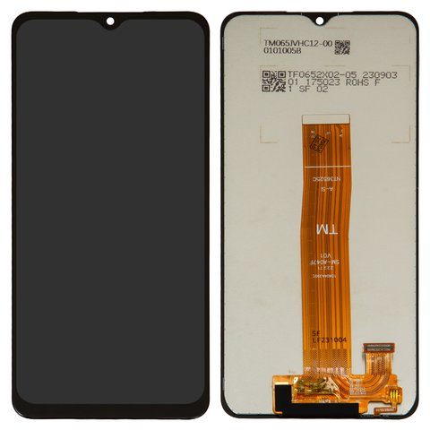 LCD compatible with Samsung A047 Galaxy A04s, black, Best copy, without frame, Copy 