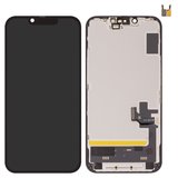 Дисплей для iPhone 16e, черный, с рамкой, HC, (OLED), DD-OLED soft