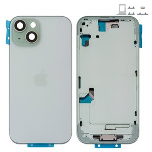 Carcasa puede usarse con iPhone 15, verde, con botones laterales,  con sujetador de tarjeta SIM, Original PRC , EU version