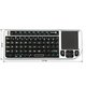 Teclado inalámbrico mini con panel táctil (plata)