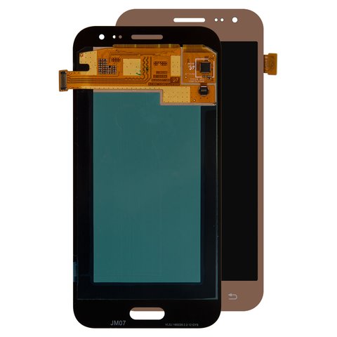 LCD compatible with Samsung J200 Galaxy J2, golden, without frame, Original PRC , original glass 