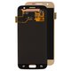 LCD compatible with Samsung G930 Galaxy S7, (golden, without frame, Original (PRC), original glass)