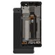 LCD compatible with Sony F3111 Xperia XA, F3112 Xperia XA Dual, F3113 Xperia XA, F3115 Xperia XA, F3116 Xperia XA Dual, (gray, with frame, High Copy, graphite black)
