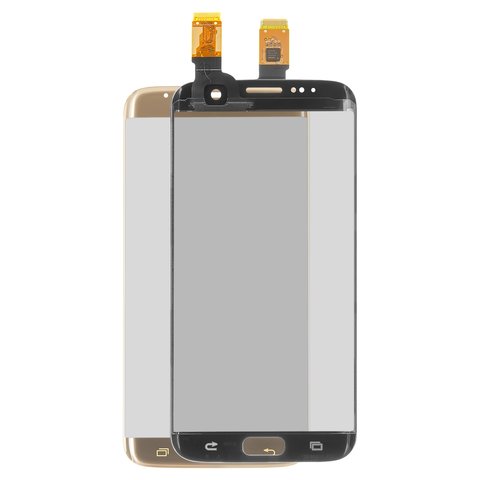 Touchscreen compatible with Samsung G935F Galaxy S7 EDGE, G935FD Galaxy S7 EDGE Duos, golden 