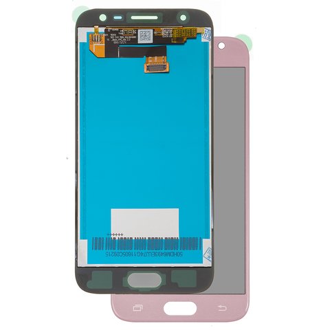 LCD compatible with Samsung J330 Galaxy J3 2017 , pink, without frame, original change glass 