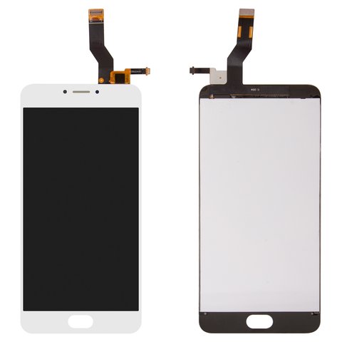 LCD compatible with Meizu M3 Note, white, without frame, 30 pin, L681H firmware version flyme 6.2.0.0G  