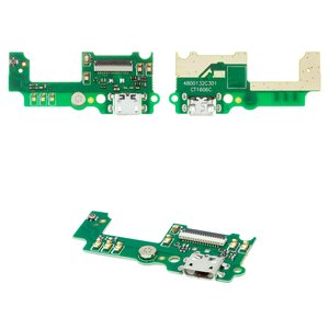 Flat Cable compatible with Huawei Enjoy 5, Y6 Pro, microphone, charge connector, Copy, charging board 
