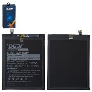 Аккумулятор Deji HB405979ECW для Huawei Honor 6A, Honor 6C, Honor 8A, Honor 8S, Honor Play 8a, Nova, Nova Lite 2017 , P9 Lite mini, Y5 2017 , Y5 2018 , Y5 2019 , Y5 Prime 2018 , Y6 2017 , Y6 2019 , Y6 Prime 2019 , Y6 Pro 2017 , Y6 Pro 2019 , Li ion, 3,82 B, 3020 мАч