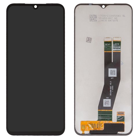 LCD compatible with Samsung A145 Galaxy A14, black, without frame, Original PRC , original glass 