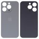 Housing Back Cover compatible with iPhone 15 Pro, (gray, no need to remove the camera glass, HC, natural Titanium, big hole)
