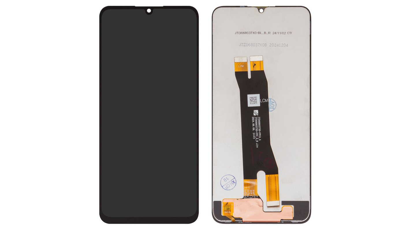 LCD compatible with ZTE Blade A35, Blade A55, (black, without